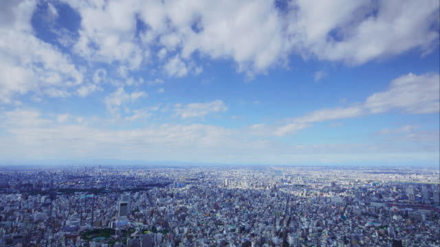 4-K-Luftbild-Timelapse-der-Skyline-von-Tokio-Stadt-panorama-Shibuya,-Shinjuku