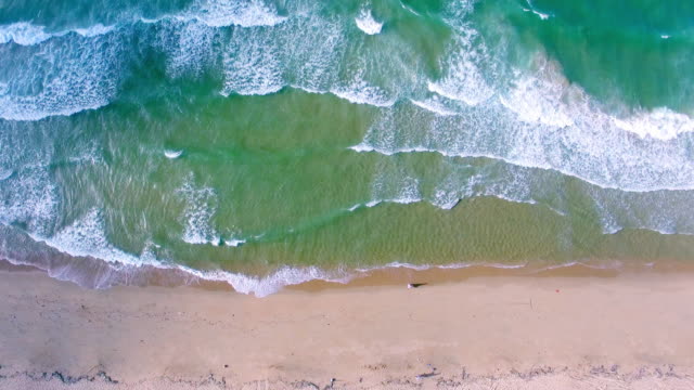 Aerial-view-of-Sea-waves