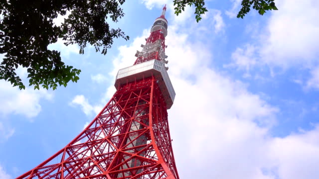 Tokyo-Tower-vom-grünen-Rasen