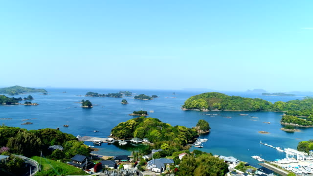 Landschaft-der-Kujukujima-Inseln-In-Japan
