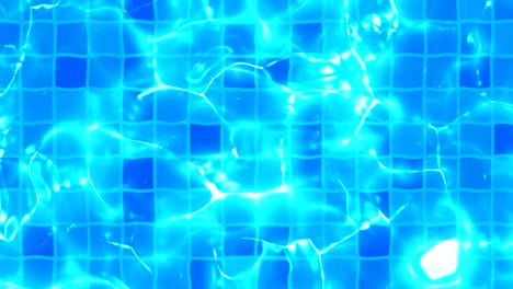 Vista-superior-de-la-piscina,-animación-CG-de-superficie-de-agua,-lazo,