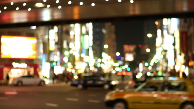 Soft-focus---Night-view-of-downtown-area-of-Roppongi-intersection