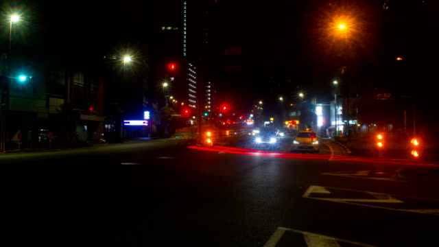 Nightlapse-4K-resolution-deep-focus-slow-shutter-Street-at-Nakano