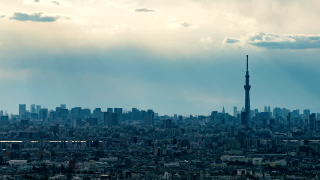 4K-Time-Lapse-:-Arial-view-of-Tokyo-Tower-and-Tokyo-cityscape-skyline