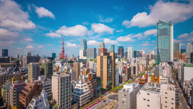 Stadtansicht-von-Tokio,-Japan