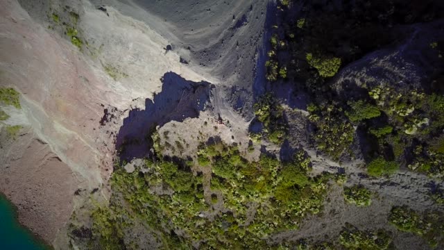 Aerial-view-of-group-of-people-at-Irazu-volcano-in-Costa-Rica.