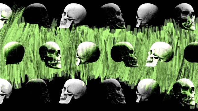 Abstract-Background-Halloween-Rotating-Scary-Skull-Lines-15
