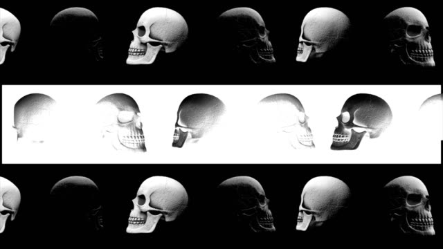 Abstracta-fondo-Halloween-rotación-cráneo-miedo-líneas-6