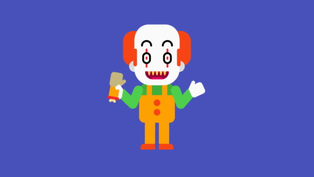 Clown-cartoon-character.-Congratulations-on-Halloween