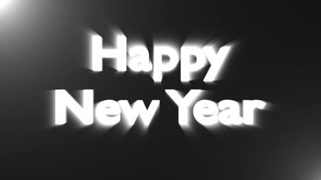 Happy-New-Year-Gold-Explosion-Text,-with-Alpha-Channel,-Loop,-4k