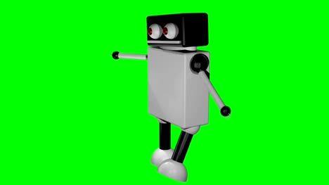 Walking-robot-on-isolated-background.-3D-rendering