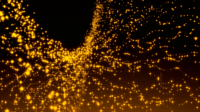 Luxurious-gold-sparkling-particles-wave-background