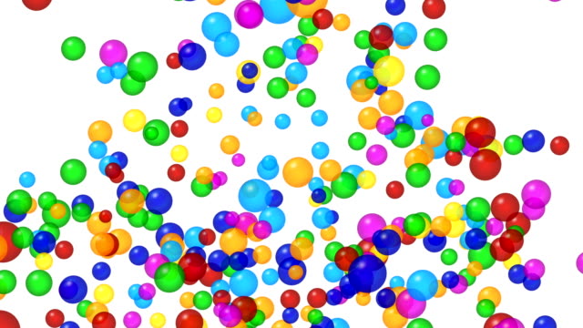 Colorful-bubbles-explosion.-Alpha-channel,-4K