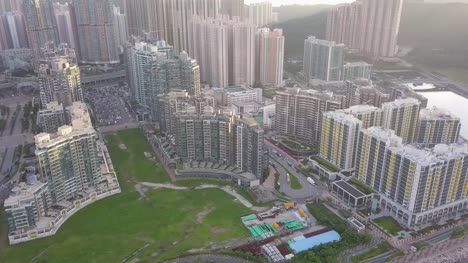 4K-footage-of-Tseung-Kwan-O-,-Hong-Kong-at-aerial-view