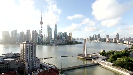 4K-Time-lapse-of-Shanghai-skyline-and-cityscap