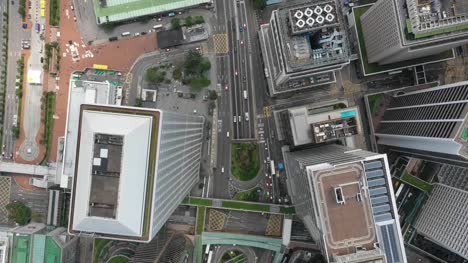 Aerial-view-of-Hong-Kong-skyscraper