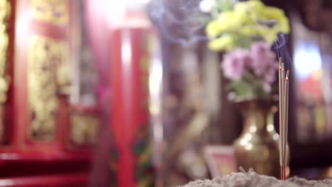 Concepto-de-fondo-de-4K-desenfoque-china-templo-rojo-bokeh-para-feliz-año-nuevo-chino-2019-pantalla-fondo,-borrosa-chinatown-de-budista-al-aire-libre,-la-cultura-religiosa-oriental,-ciudad-de-Shangai.