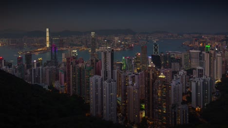 Tag-bis-zum-Abend-Panorama-4-k-Zeitraffer-aus-Hong-Kong-china