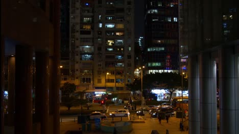 China-Zeit-Macau-Stadt-Straße-Nachtleben-4k