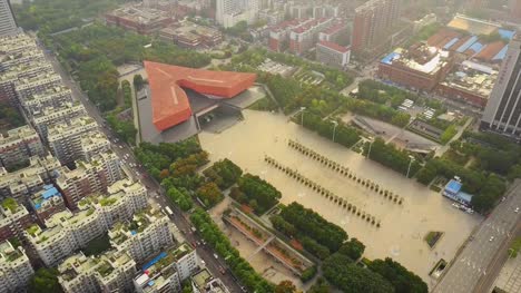 sunny-day-wuhan-city-famous-revolution-museum-aerial-panorama-4k-china