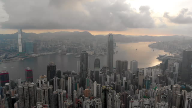 Luftaufnahme-von-Hong-Kong-skyline