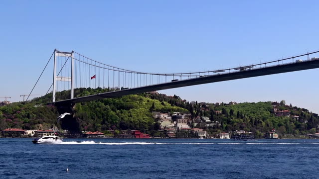 Bosporus-Brücke,-Istanbul,-Türkei