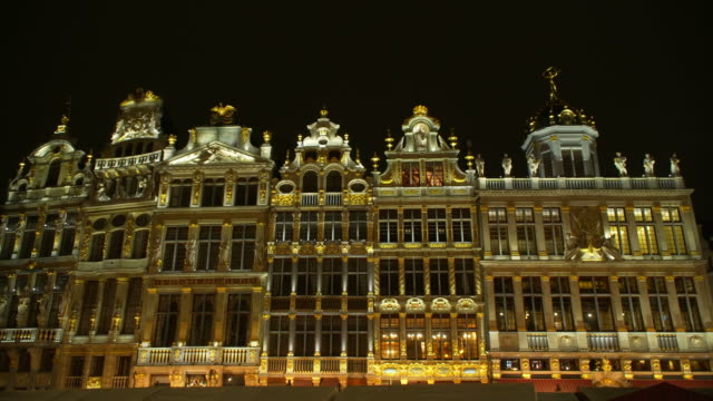 Vistas-nocturnas-de-Bruselas-Bélgica-de-la-ciudad