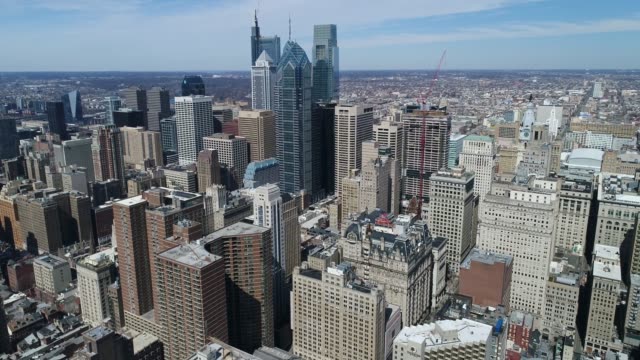 Aerial-of-Philadelphia,-Pennsylvania