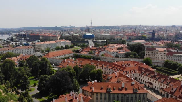 Vista-desde-la-fortaleza-de-Praga,-Praga,-República-Checa