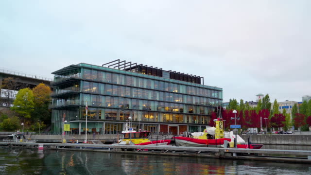 A-modern-building-on-a-harbor-area-in-Stockholm-Sweden