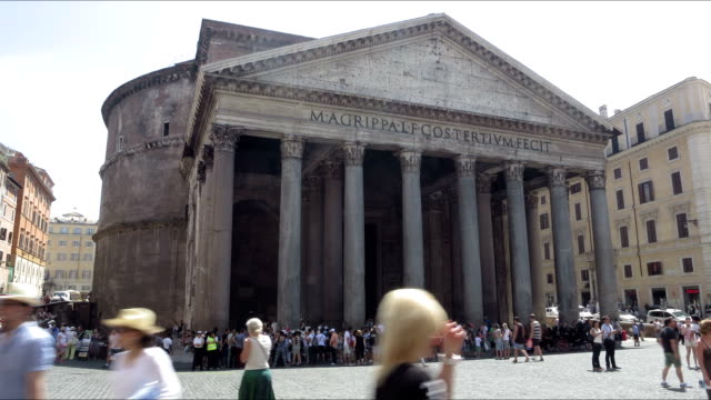 Italy-Rome-Pantheon-time-lapse