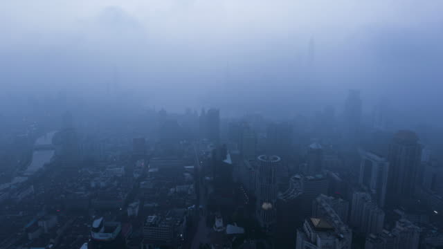 Shanghai-cityscape-,-sunrise,time-lapse,4k