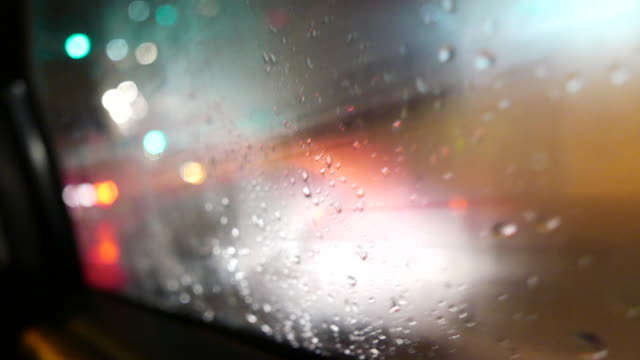 Driving-at-night-Rainy-Window