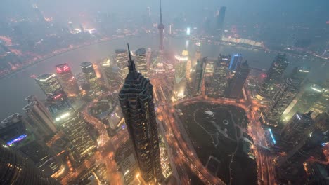 Shanghai-cityscape-night-,-4k,-Time-Lapse