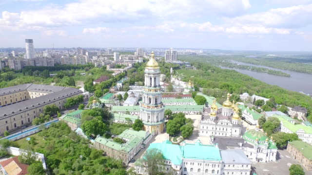 Aerial-view-of-Kiev-Pechersk-Lavra,-Kiev,-Ukraine