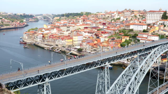 Panoramablick-über-die-Stadt-Porto,-Portugal
