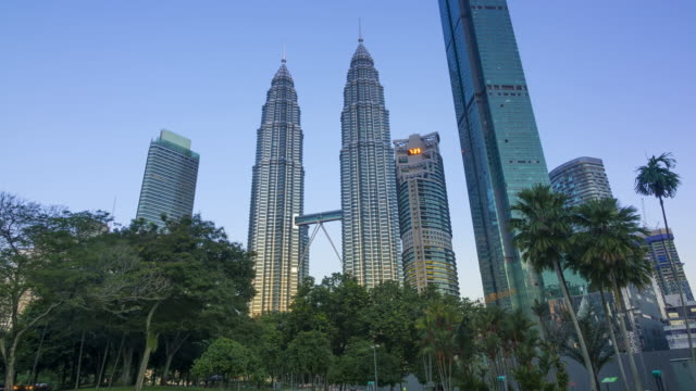 Morning-in-the-Park-near-Petronas-Twin-Towers.-Time-Lapse