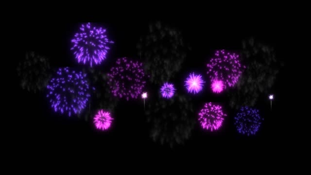 4K-firework.-render.-Animation-background-of-purple-magenta-fireworks.-V9