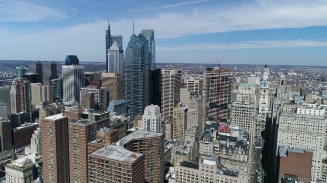 Aerial-of-Philadelphia,-Pennsylvania