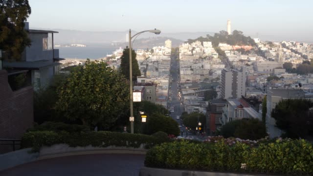 Panorama-de-San-Francisco,-vista-desde-la-calle-de-Lombard