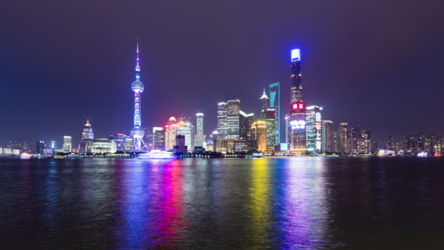 T/L-WS-LA-Lujiazui-horizonte-de-Shanghai-por-LA-noche