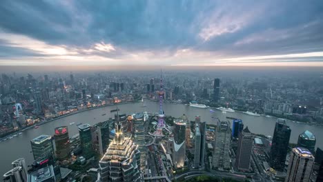 Shanghai-cityscape-night-,-4k,-Time-Lapse
