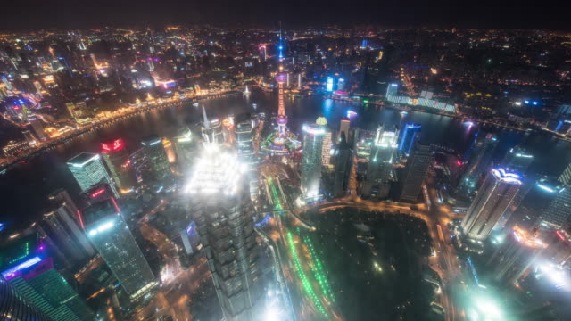 Paisaje-urbano-de-Shanghai-4-K-lapso-de-tiempo