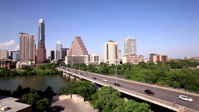 Austin-downtown-and-the-Colorado-river-bridge