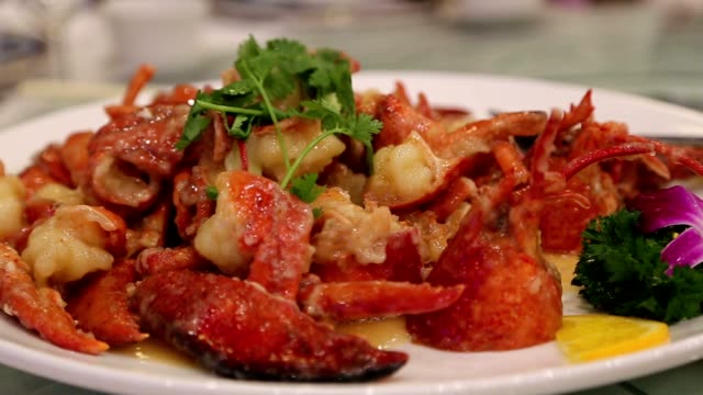 Nahaufnahme-Makro-der-chinesischen-Stil-Krabbe