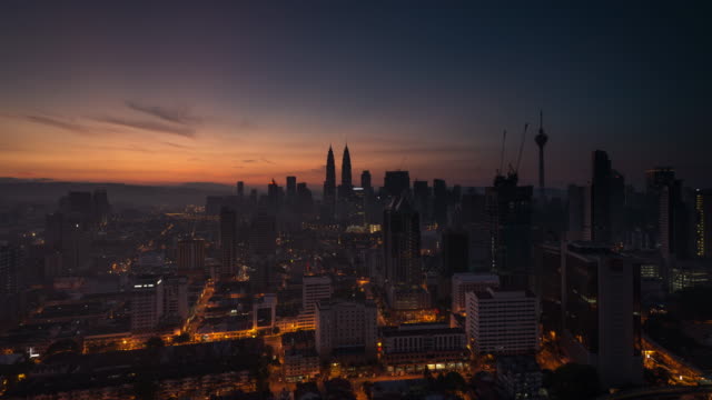 Sunrise-Time-Lapse-at-Kuala-Lumpur-City