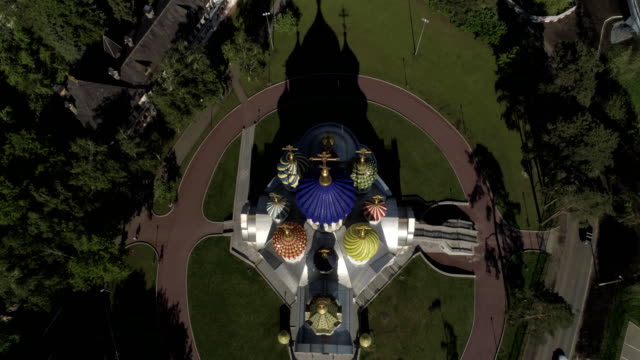Temple-of-Prince-Igor-of-Chernigov-in-Peredelkino-Aerial