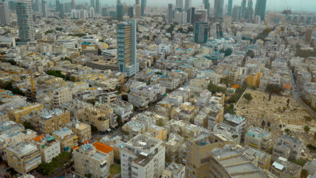 Panorámica-diurna-de-Tel-Aviv,-Israel