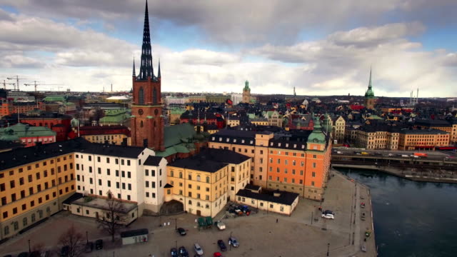Aerial-view-of-Stockholm-City