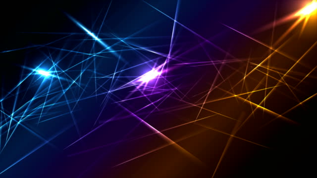 Bunt-Laserstrahlen-leuchtende-Linien-Motiondesign